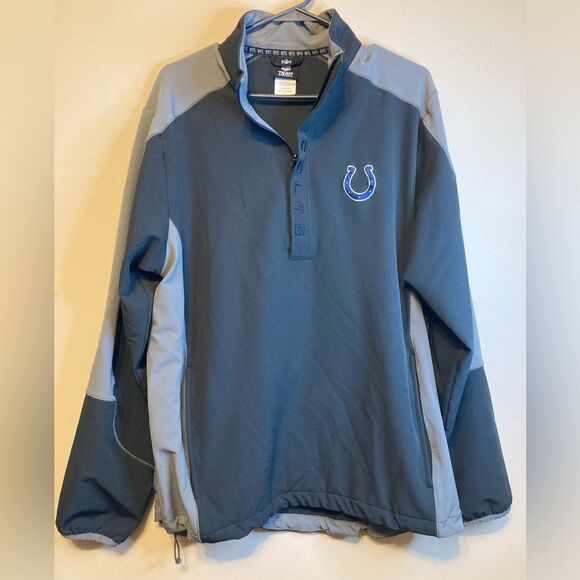 Indianapolis Colts NFL 3/4 Zip Pullover, Men's Size Large - Picture 1 of 3
